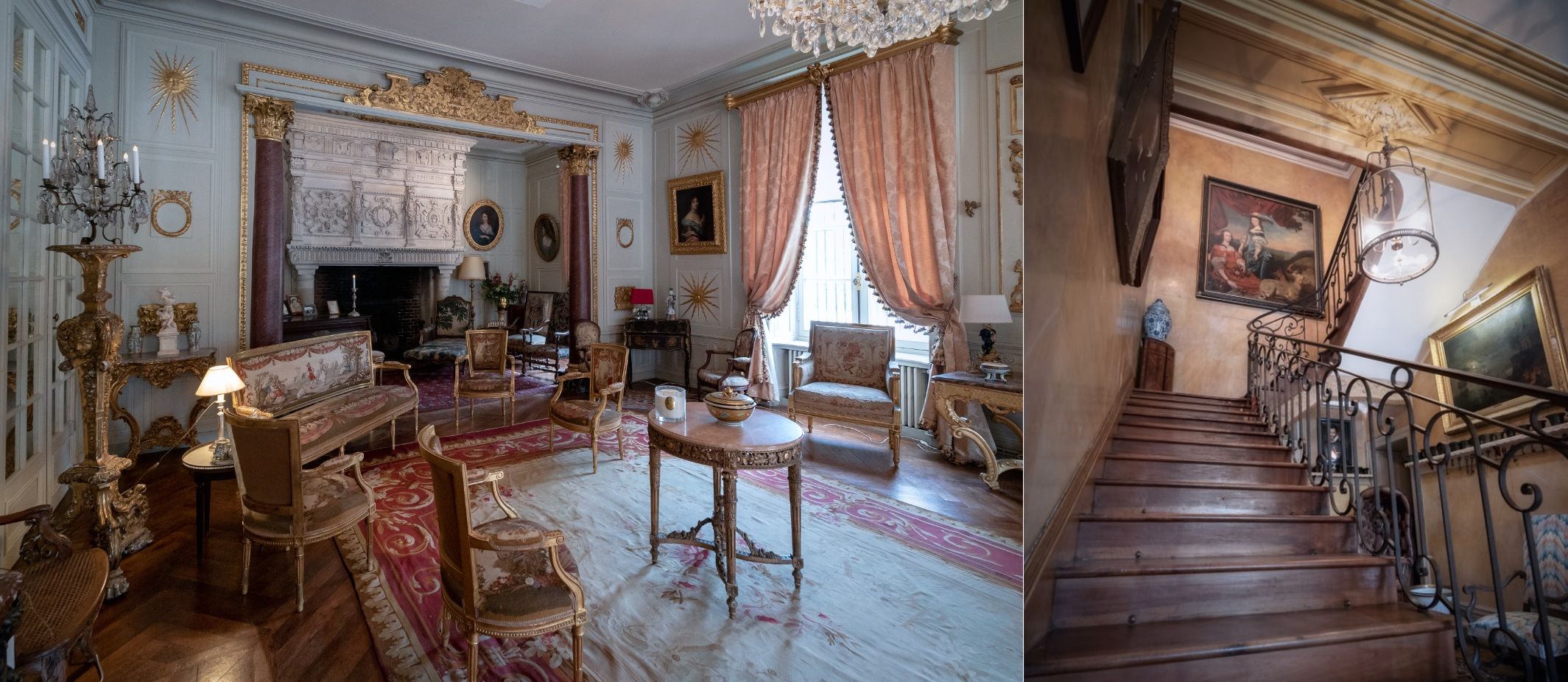 L'intérieur du château de Terre-Neuve à Fontenay-le-Comte dans le parc naturel régional du Marais poitevin.