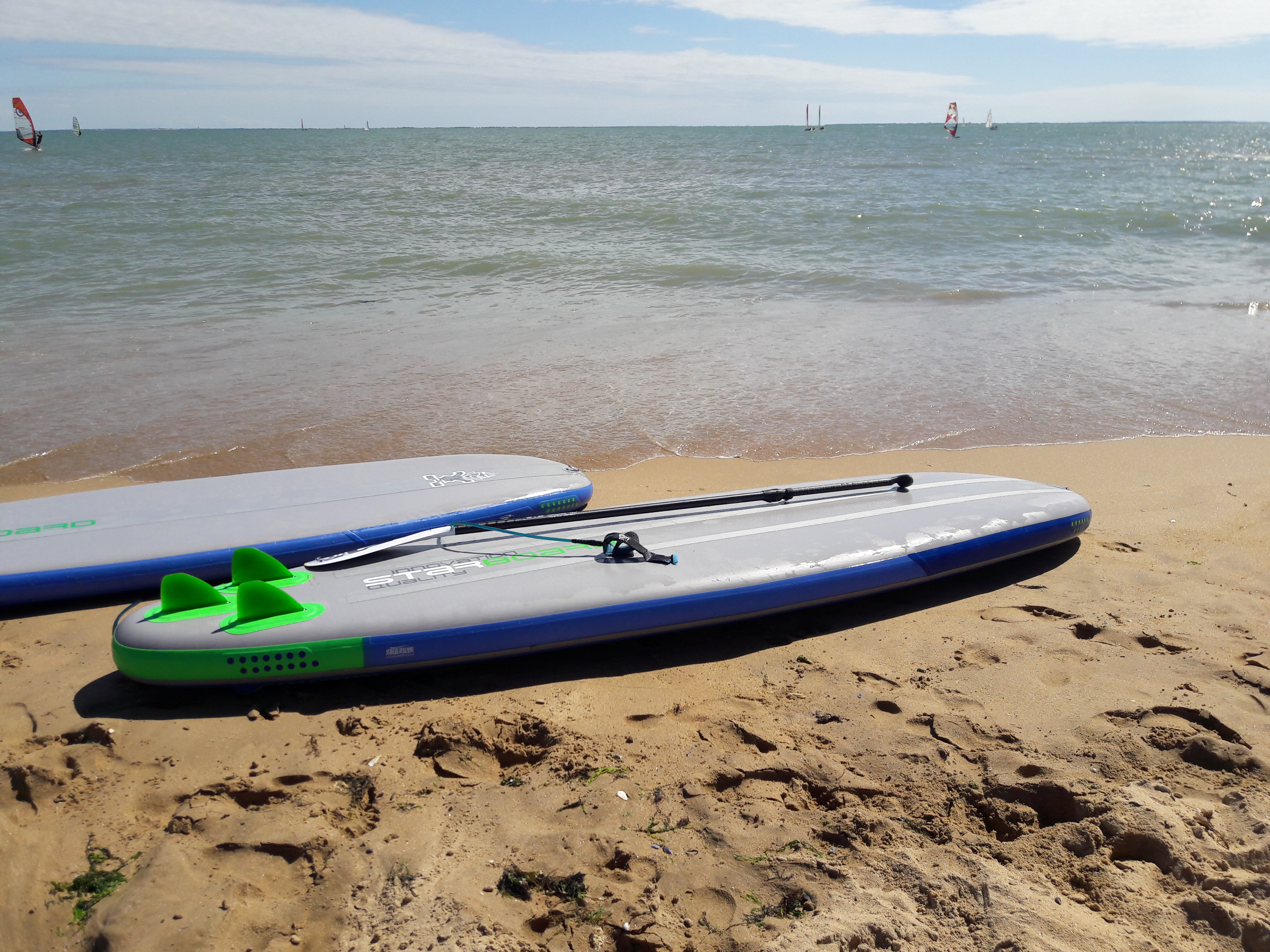 Paddle à La Tranche sur Mer dans la baie de l'Aiguillon dans le parc naturel régional du marais poitevin