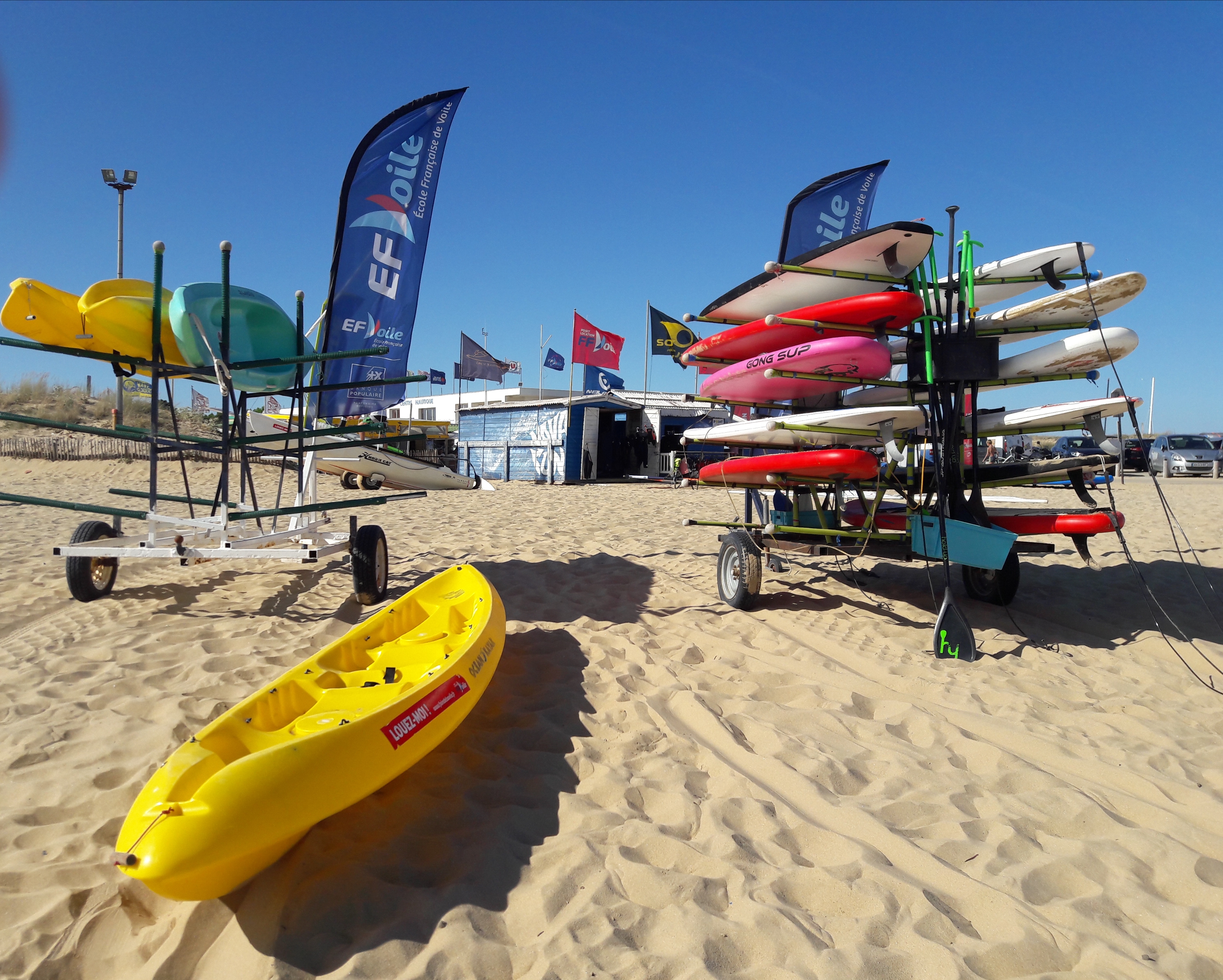 Rental of sea kayaks in the Marais Poitevin Regional Nature Park