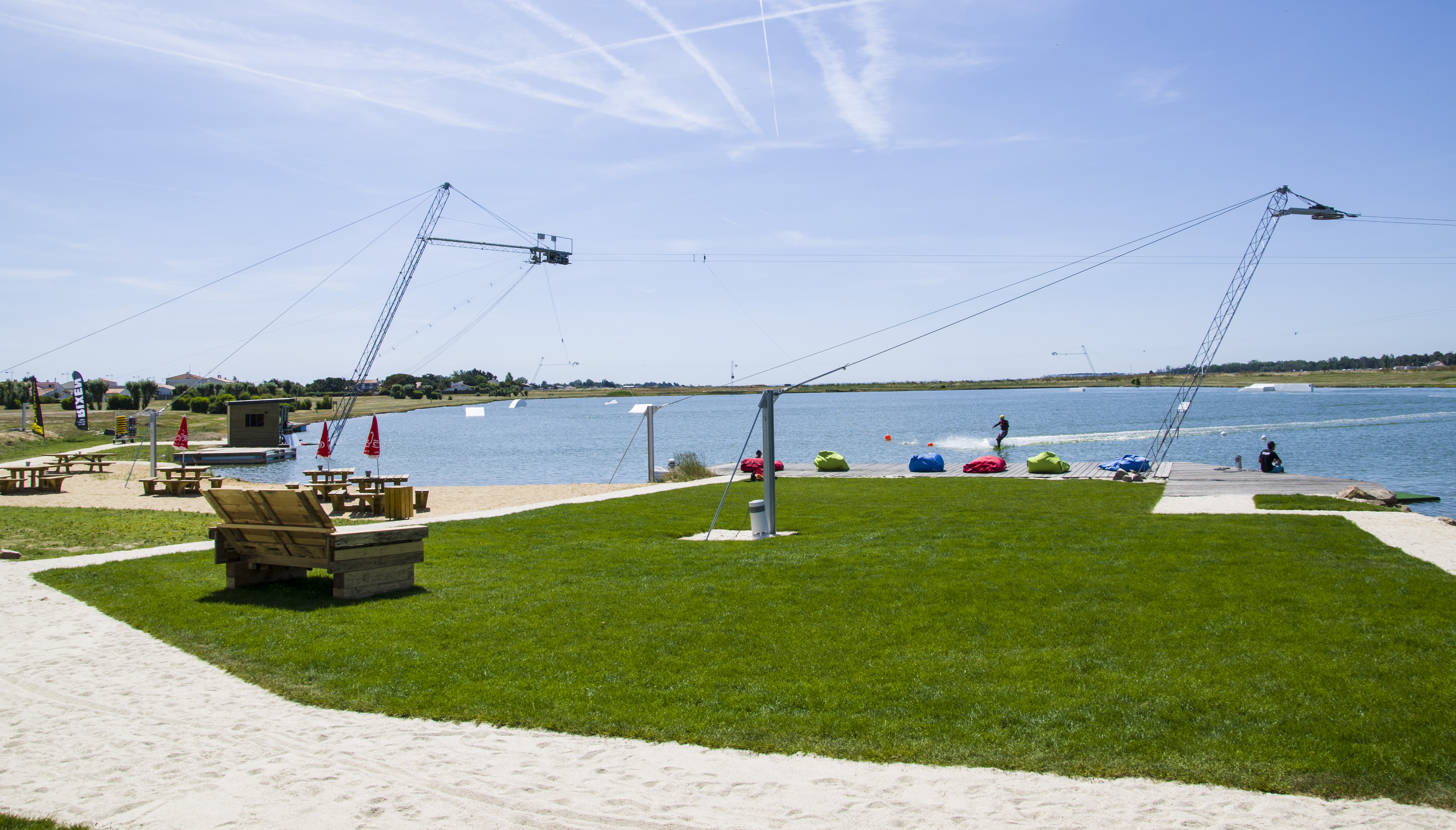 Atlantic-Wakepark à l'Aiguillon sur Mer dans le parc naturel régional du Marais poitevin