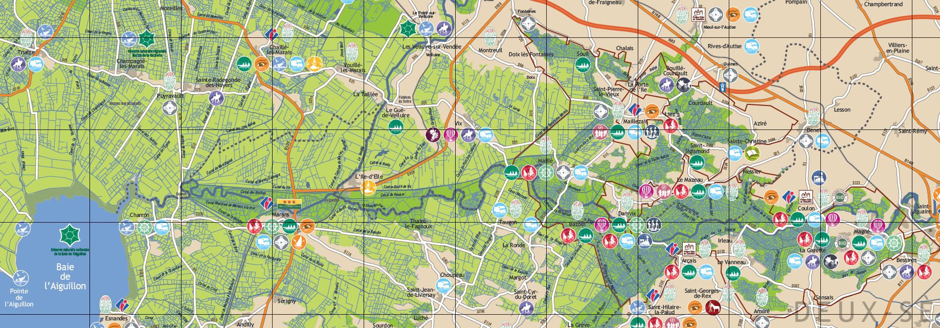 Download our map of the Marais poitevin