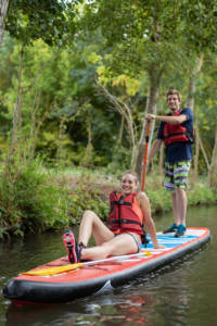 Stand-up paddle board outing.