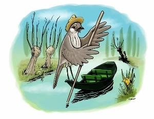 Momo la mascotte du Parc ornithologique du Marais poitevin