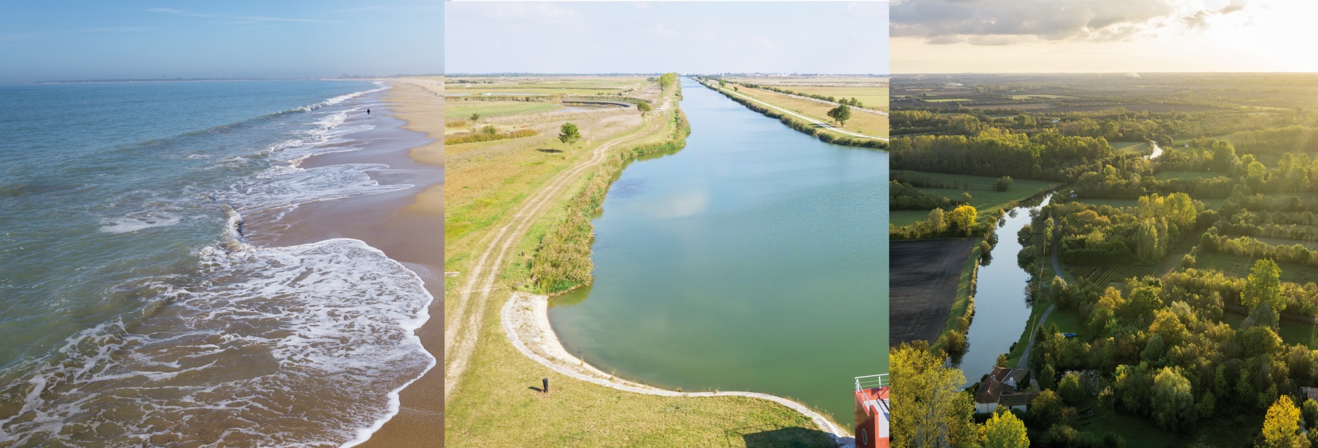 Les paysages du Marais poitevin traversés par la randonnée permanente