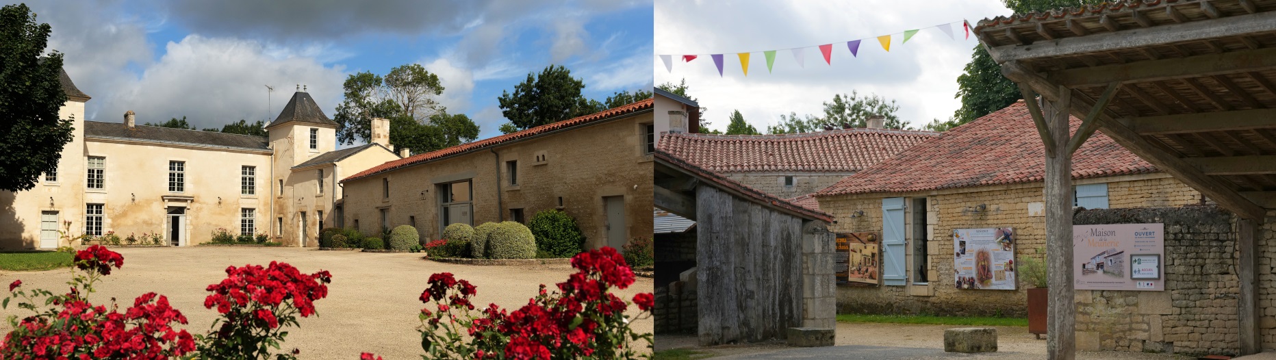 Centre du Vignaud et Maison de la Meunerie à Nieul sur l'Autise.